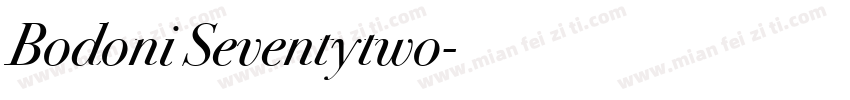 Bodoni Seventytwo字体转换